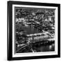 View of City of London with St. Paul's Cathedral and River Thames at Night - London - UK - England-Philippe Hugonnard-Framed Photographic Print