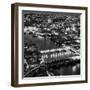 View of City of London with St. Paul's Cathedral and River Thames at Night - London - UK - England-Philippe Hugonnard-Framed Photographic Print