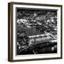 View of City of London with St. Paul's Cathedral and River Thames at Night - London - UK - England-Philippe Hugonnard-Framed Photographic Print