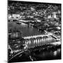 View of City of London with St. Paul's Cathedral and River Thames at Night - London - UK - England-Philippe Hugonnard-Mounted Photographic Print