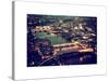 View of City of London with St. Paul's Cathedral and River Thames at Night - London - UK - England-Philippe Hugonnard-Stretched Canvas