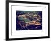 View of City of London with St. Paul's Cathedral and River Thames at Night - London - UK - England-Philippe Hugonnard-Framed Art Print