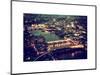 View of City of London with St. Paul's Cathedral and River Thames at Night - London - UK - England-Philippe Hugonnard-Mounted Art Print