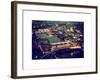 View of City of London with St. Paul's Cathedral and River Thames at Night - London - UK - England-Philippe Hugonnard-Framed Art Print