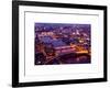 View of City of London with St. Paul's Cathedral and River Thames at Night - London - UK - England-Philippe Hugonnard-Framed Art Print