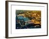 View of City of London with St. Paul's Cathedral and River Thames at Night - London - UK - England-Philippe Hugonnard-Framed Art Print