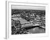 View of City of London with St. Paul's Cathedral at Nightfall - River Thames - London - UK-Philippe Hugonnard-Framed Photographic Print