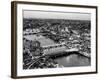 View of City of London with St. Paul's Cathedral at Nightfall - River Thames - London - UK-Philippe Hugonnard-Framed Photographic Print