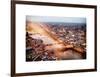 View of City of London with St. Paul's Cathedral at Nightfall - River Thames - London - UK-Philippe Hugonnard-Framed Art Print