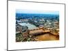 View of City of London with St. Paul's Cathedral at Nightfall - River Thames - London - UK-Philippe Hugonnard-Mounted Art Print