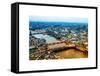 View of City of London with St. Paul's Cathedral at Nightfall - River Thames - London - UK-Philippe Hugonnard-Framed Stretched Canvas