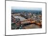 View of City of London with St. Paul's Cathedral at Nightfall - River Thames - London - UK-Philippe Hugonnard-Mounted Art Print