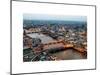 View of City of London with St. Paul's Cathedral at Nightfall - River Thames - London - UK-Philippe Hugonnard-Mounted Art Print