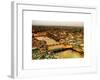 View of City of London with St. Paul's Cathedral at Nightfall - River Thames - London - UK-Philippe Hugonnard-Framed Art Print