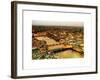 View of City of London with St. Paul's Cathedral at Nightfall - River Thames - London - UK-Philippe Hugonnard-Framed Art Print