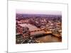 View of City of London with St. Paul's Cathedral at Nightfall - River Thames - London - UK-Philippe Hugonnard-Mounted Art Print