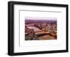 View of City of London with St. Paul's Cathedral at Nightfall - River Thames - London - UK-Philippe Hugonnard-Framed Art Print
