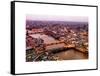 View of City of London with St. Paul's Cathedral at Nightfall - River Thames - London - UK-Philippe Hugonnard-Framed Stretched Canvas
