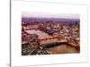 View of City of London with St. Paul's Cathedral at Nightfall - River Thames - London - UK-Philippe Hugonnard-Stretched Canvas