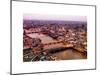 View of City of London with St. Paul's Cathedral at Nightfall - River Thames - London - UK-Philippe Hugonnard-Mounted Art Print