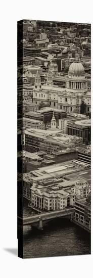 View of City of London with St. Paul's Cathedral - London - UK - England - Photography Door Poster-Philippe Hugonnard-Stretched Canvas