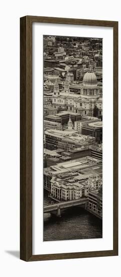 View of City of London with St. Paul's Cathedral - London - UK - England - Photography Door Poster-Philippe Hugonnard-Framed Photographic Print