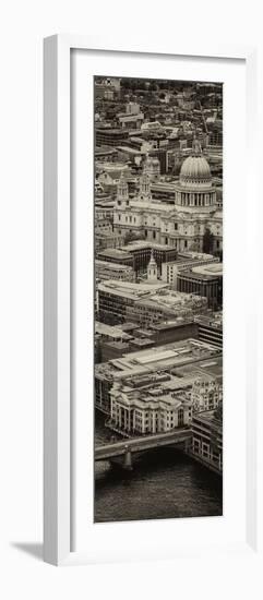View of City of London with St. Paul's Cathedral - London - UK - England - Photography Door Poster-Philippe Hugonnard-Framed Photographic Print