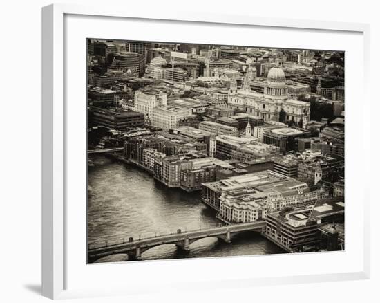 View of City of London with St. Paul's Cathedral - London - UK - England - United Kingdom - Europe-Philippe Hugonnard-Framed Photographic Print