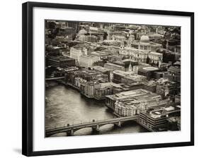 View of City of London with St. Paul's Cathedral - London - UK - England - United Kingdom - Europe-Philippe Hugonnard-Framed Photographic Print