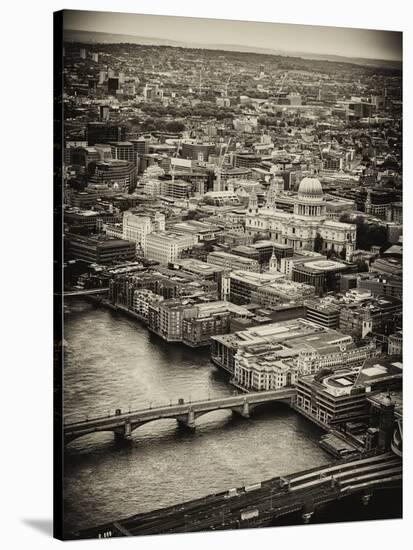 View of City of London with St. Paul's Cathedral - London - UK - England - United Kingdom - Europe-Philippe Hugonnard-Stretched Canvas