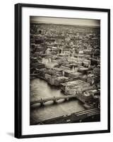 View of City of London with St. Paul's Cathedral - London - UK - England - United Kingdom - Europe-Philippe Hugonnard-Framed Photographic Print