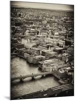 View of City of London with St. Paul's Cathedral - London - UK - England - United Kingdom - Europe-Philippe Hugonnard-Mounted Photographic Print