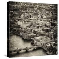 View of City of London with St. Paul's Cathedral - London - UK - England - United Kingdom - Europe-Philippe Hugonnard-Stretched Canvas