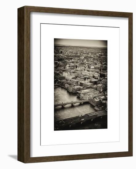 View of City of London with St. Paul's Cathedral - London - UK - England - United Kingdom - Europe-Philippe Hugonnard-Framed Art Print