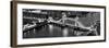 View of City of London with the Tower Bridge at Night - London - UK - England - United Kingdom-Philippe Hugonnard-Framed Photographic Print