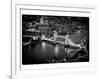 View of City of London with the Tower Bridge at Night - London - UK - England - United Kingdom-Philippe Hugonnard-Framed Photographic Print