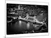 View of City of London with the Tower Bridge at Night - London - UK - England - United Kingdom-Philippe Hugonnard-Mounted Photographic Print