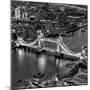 View of City of London with the Tower Bridge at Night - London - UK - England - United Kingdom-Philippe Hugonnard-Mounted Photographic Print