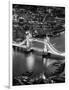 View of City of London with the Tower Bridge at Night - London - UK - England - United Kingdom-Philippe Hugonnard-Framed Photographic Print