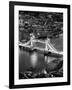 View of City of London with the Tower Bridge at Night - London - UK - England - United Kingdom-Philippe Hugonnard-Framed Photographic Print