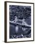 View of City of London with the Tower Bridge at Night - London - UK - England - United Kingdom-Philippe Hugonnard-Framed Photographic Print