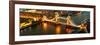 View of City of London with the Tower Bridge at Night - London - UK - England - United Kingdom-Philippe Hugonnard-Framed Photographic Print