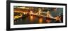 View of City of London with the Tower Bridge at Night - London - UK - England - United Kingdom-Philippe Hugonnard-Framed Photographic Print