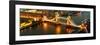 View of City of London with the Tower Bridge at Night - London - UK - England - United Kingdom-Philippe Hugonnard-Framed Photographic Print