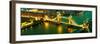 View of City of London with the Tower Bridge at Night - London - UK - England - United Kingdom-Philippe Hugonnard-Framed Photographic Print