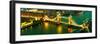 View of City of London with the Tower Bridge at Night - London - UK - England - United Kingdom-Philippe Hugonnard-Framed Photographic Print