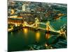 View of City of London with the Tower Bridge at Night - London - UK - England - United Kingdom-Philippe Hugonnard-Mounted Photographic Print