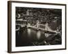 View of City of London with the Tower Bridge at Night - London - UK - England - United Kingdom-Philippe Hugonnard-Framed Photographic Print