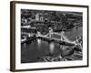 View of City of London with the Tower Bridge at Night - London - UK - England - United Kingdom-Philippe Hugonnard-Framed Photographic Print