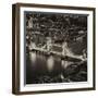 View of City of London with the Tower Bridge at Night - London - UK - England - United Kingdom-Philippe Hugonnard-Framed Photographic Print